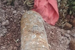 The bomb was buried about 50cm underground and found on July 8 by a resident in in Mau Son hamlet, Luc Nam commune. (Photo: VNA)