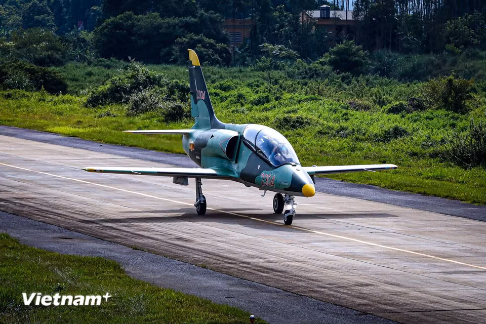 L-39NG trainer aircraft will appear in two two-ship formations, taking off in pairs during the September 2 parade. (Photo: VietnamPlus)