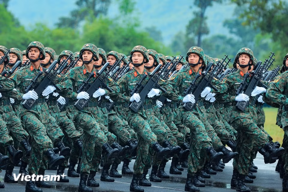 The electronic warfare formation. (Photo: VietnamPlus)