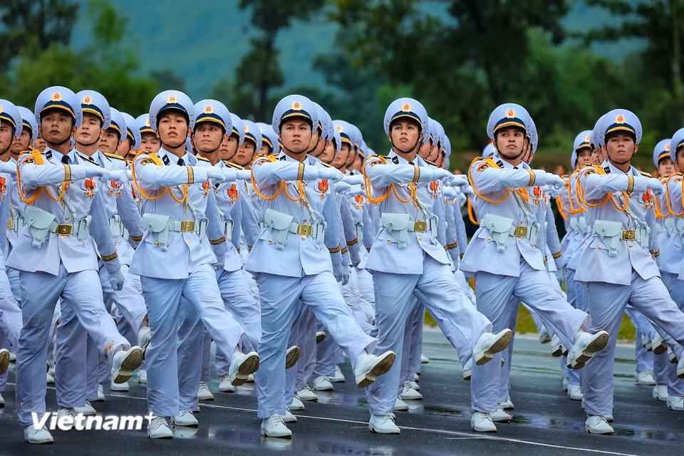 This solid preparation provides a solid foundation for the forces to show confident performance at the upcoming preliminary and final reviews at Ba Dinh Square, striving for the best results to contribute significantly to the overall success of the celebration. (Photo: VietnamPlus)