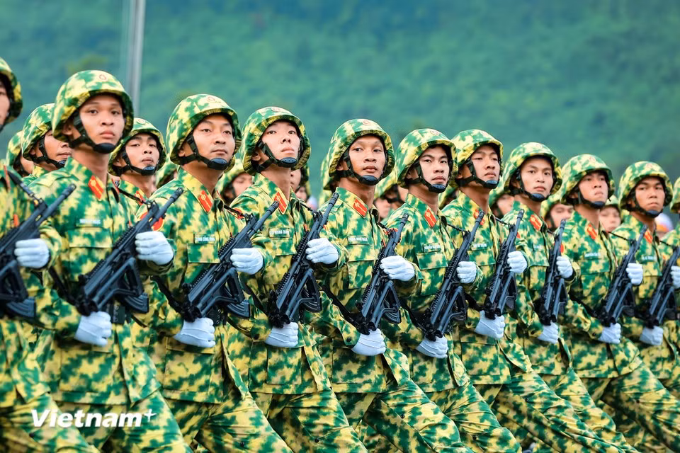 The chemical defence formation. (Photo: VietnamPlus)