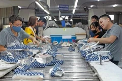 Footwear production for export to the EU. (Photo: VNA) 