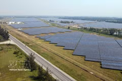 The approval of the two solar power projects marks the start of Lam Dong province's implementation of the revised Power Development Plan VIII (PDP VIII). (Illustrative image: VNA) 