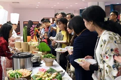 Vietnamese dishes introduced at the Vietnamese Day in Saudi Arabia 2024 (Photo: nhandan.vn)