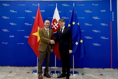 Vietnamese Ambassador Pham Truong Giang (L) and Solvakia's First Deputy Minister of Foreign and European Affairs Marek Estok (Photo: VNA)