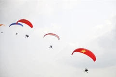 The first Ho Chi Minh City Open Paragliding Tournament kicks off on February 15 in An Giang province. (Photo: VNA)