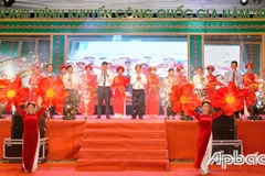 Delegates at the opening ceremony of the Mekong Delta Industrial and Trade Fair 2024. (Photo: apbac)