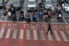 A street scene in Bangkok, Thailand. (Photo: Xinhua/VNA) 