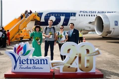 Phu Quoc proudly welcomes Vietnam's 20 millionth international visitor. (Photo: Sun Group)