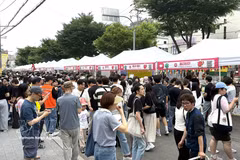 Visitors explore international food booths at the 18th Seongbuk Nurimasil World Food Festival in Seoul. (Photo: VNA) 