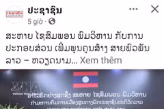 A Facebook post on the official page of Pasaxon newspaper. (Photo: VNA) 