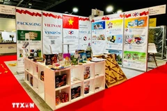 The Vietnam pavilion at the London Packaging Week. (Photo: VNA) 