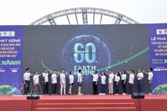 The launch ceremony of the campaign “All people practice efficient energy use in response to Earth Hour 2026” under the theme “Green innovation, green future”, held in Hanoi on March 21, 2026. (Photo: VNA)