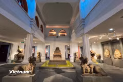 Exhibits at the Da Nang Museum of Scupture (Photo: VietnamPlus)
