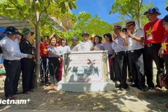 The Rainbow Park is an initiative launched by the Rainbow Fund, with overseas Vietnamese contributing to the construction of facilities for children in Truong Sa. (Photo: VietnamPlus)