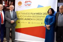 Delegates at the opening ceremony of the Vietnamese Film Week 2025 Greece on May 12 (Photo: Vietnamese Embassy in Greece)