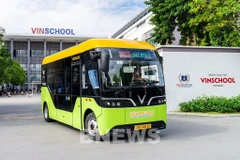 Vietnam rolls out first all-electric school bus service (Photo: VNA)