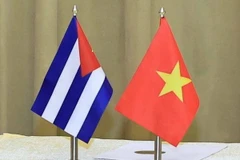 The flags of Vietnam and Cuba (Photo: VNA)