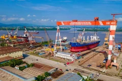 Vietnam rises as a competitive force in global shipbuilding (Photo: VietnamPlus)