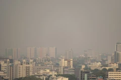 Skyscrapers are seen shrouded by polluted air in Jakarta (Photo: AFP)