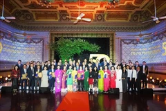 On April 15, Ho Chi Minh (HCM) City organises a ceremony to honour 50 outstanding businesses with leading brands and products of the city in celebration of the 50th anniversary of Southern Liberation and National Reunification (April 30, 1975-2025). (Photo: VNA)