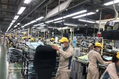 Workers in a production shift at Toyota Boshoku Hanoi (Photo: VNA)