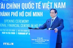 PM Pham Minh Chinh announces the establishment of the Vietnam International Financial Centre in Ho Chi Minh City. (Photo: VNA)