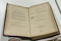 A publication printed in the romanised Vietnamese script in 1883.(Photo: VNA) 