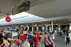 Passengers at Tan Son Nhat International Airport (Photo: VNA)