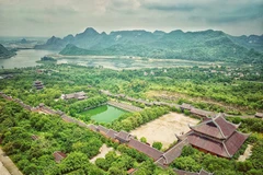 Bai Dinh Pagoda sits within the Trang An Landscape Complex, a UNESCO World Cultural and Natural Heritage site. (Photo: VNA) 