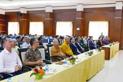 Participants attend the special talk on the life and career of President Kaysone Phomvihane and Vietnam–Laos relations. (Photo: VNA) 
