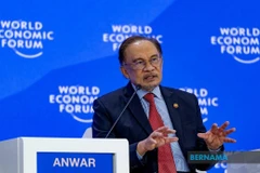 Malaysian Prime Minister Anwar Ibrahim speaks during the ASEAN Plenary session during the World Economic Forum (WEF) 2025, Davos (Photo: asean.bernama.com)