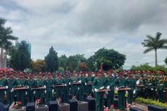 Gia Lai reburies the remains of Vietnamese volunteers fallen in Cambodia at Duc Co district martyrs’ cemetery. (Photo: VNA)