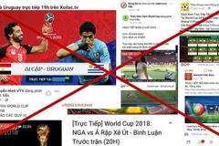 Numerous football piracy websites in Vietnam. (Photo: laodong.vn) 