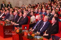 Party General Secretary To Lam at the art programme (Photo: VNA)