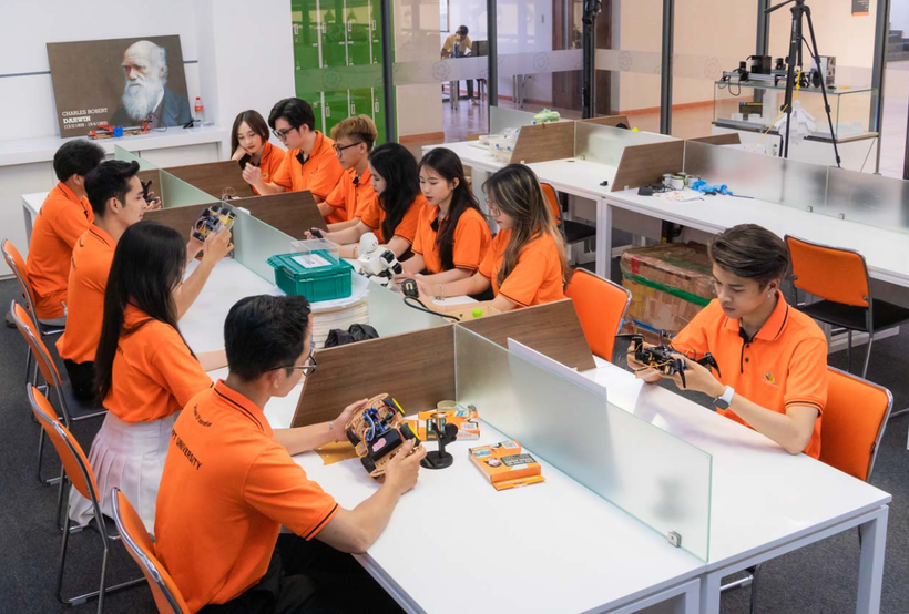 FPT University students during class. (Photo: VNA)