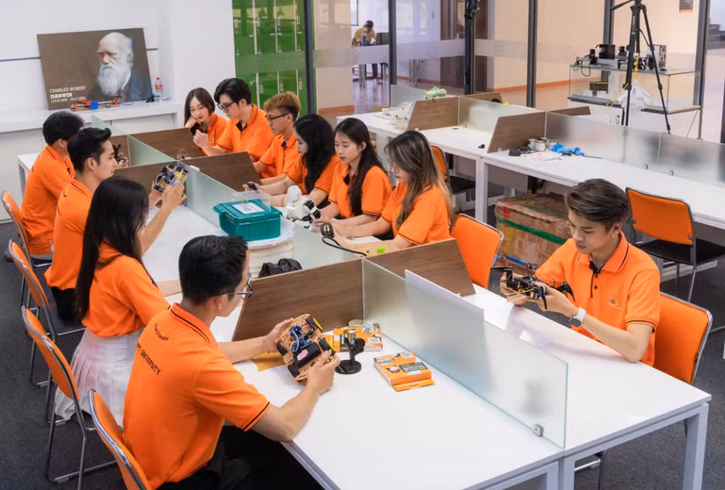 FPT University students during class. (Photo: VNA)