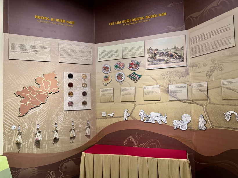 A space showcasing southern flavors at the exhibition. (Photo: VNA)