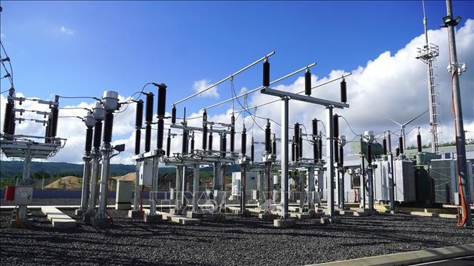 Key technical components of the Hai Anh – Quang Tri Wind Power Plant are fundamentally completed. (Photo: VNA)