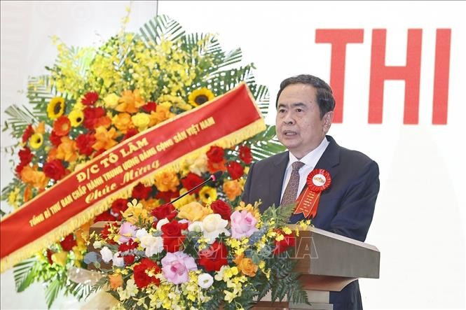 National Assembly Chairman Tran Thanh Man launches the National Assembly Standing Committee's patriotic emulation movement for the 2025–2030 period on November 29, 2025. (Photo: VNA)