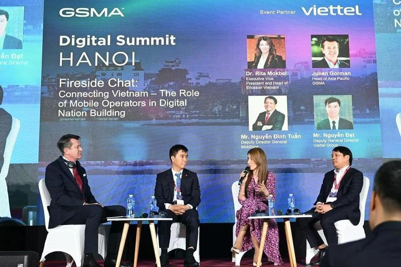 The GSMA Digital Nation Summit, co-hosted by the Global System for Mobile Communications Association (GSMA) and the Vietnam Digital Communications Association (VDCA), convened in Hanoi on April 15. (Photo: VNA)