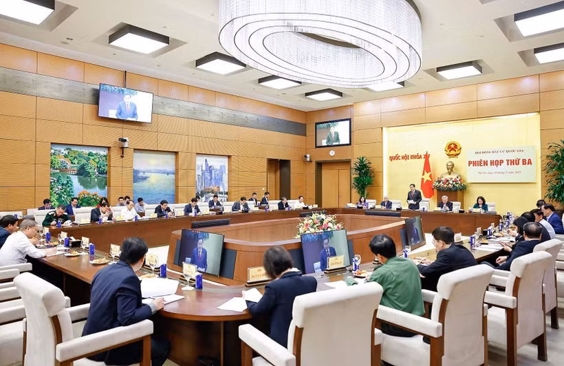 The third meeting of the National Election Council is held on November 10, 2025. (Photo: VNA)