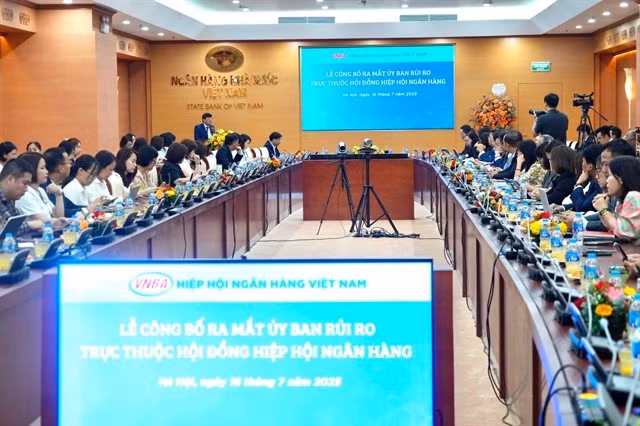 The seminar on strengthening banking risk management capacity. (Photo: VNA)