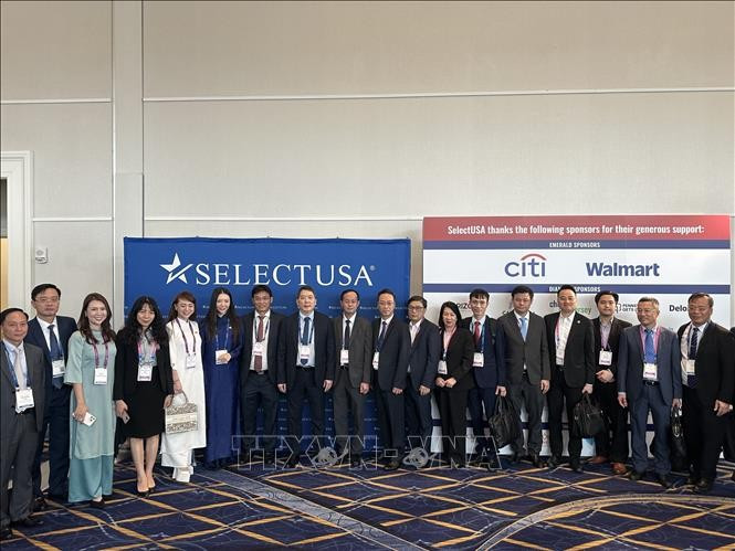 A delegation of Vietnamese enterprises across diverse sectors participate in the 11th SelectUSA Investment Summit in Maryland from May 11 to 14. (Photo: VNA)