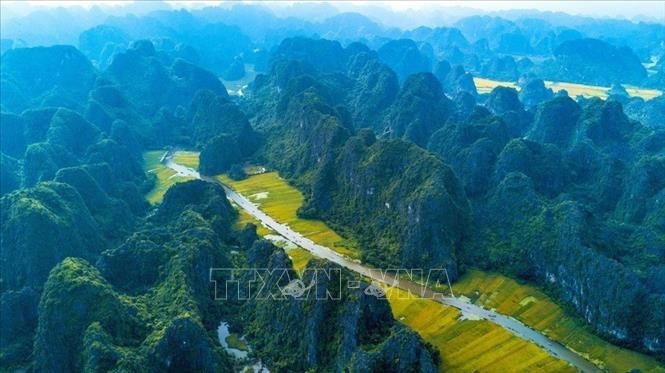 Tam Coc - Bich Dong tourist area in Ninh Binh province (Photo: VNA)