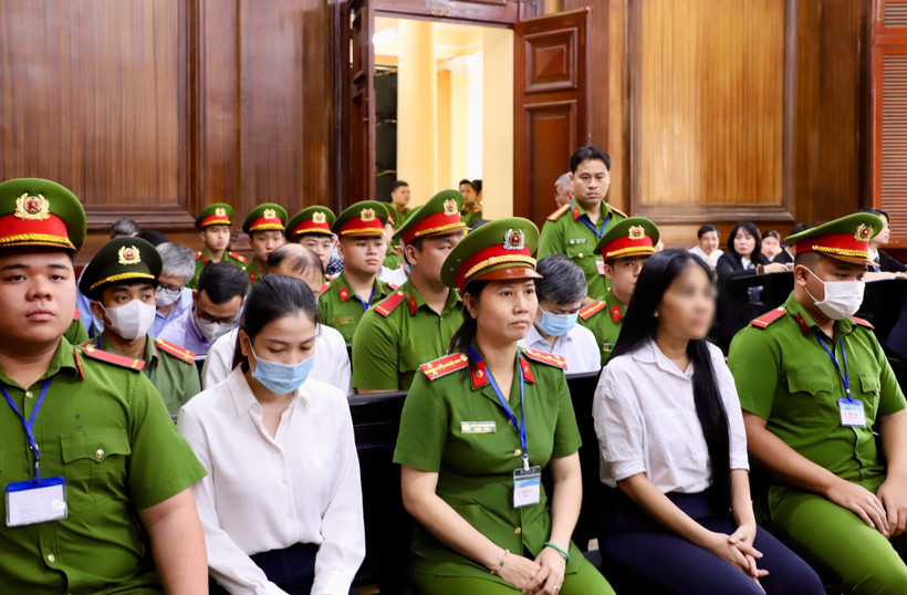 Defendants at the appellate hearing that opened in HCM City on May 6 (Photo: VNA)