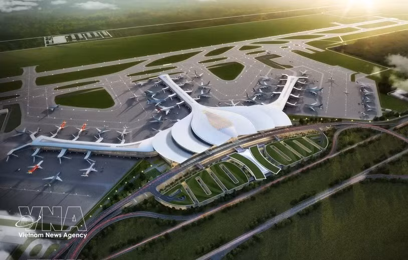 A graphic image of the passenger terminal of Long Thanh International Airport (Photo: VNA)