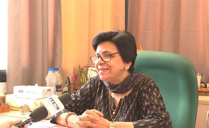 Professor Archana Upadhyay from the School of International Studies at Jawaharlal Nehru University in New Delhi, India. (Photo:VNA)