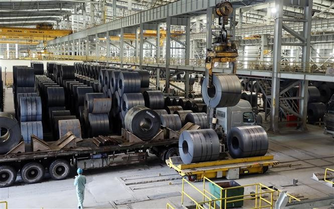 Hoa Phat is currently the leading steel producer in Vietnam, offering a wide range of diverse products. (Photo: VNA) 