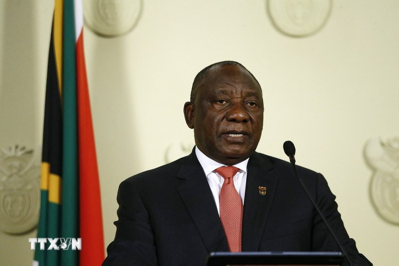 President of South Africa Matamela Cyril Ramaphosa. (Photo: AFP/VNA)